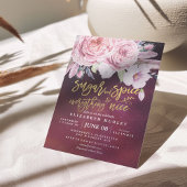 Invitation Baby shower Sucre & épices & Tout Nice Floral