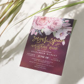 Invitation Baby shower Sucre & épices & Tout Nice Floral