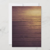 Invitation Baby shower Sucre & épices & Tout Nice Rustique (Dos)