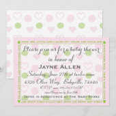 Invitation baby shower "Sucre et épices" (Devant / Derrière)