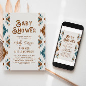 Invitation Baby shower Sud-Ouest | Cowboy Baby