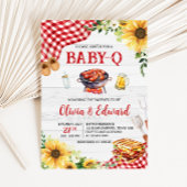 Invitation Baby shower Sunflower BBQ