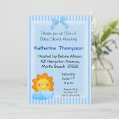 Invitation Baby shower Sunshine (Debout devant)