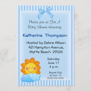 Invitation Baby shower Sunshine