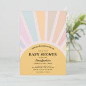 Invitation Baby shower Sunshine (Debout devant)