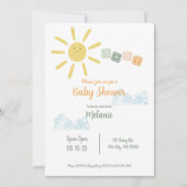 Invitation Baby shower Sunshine (Devant)
