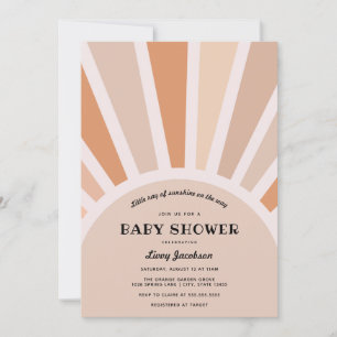 Invitation Baby shower Sunshine