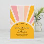 Invitation Baby shower Sunshine (Debout devant)