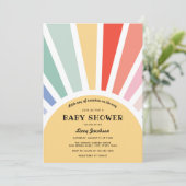 Invitation Baby shower Sunshine (Debout devant)