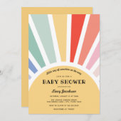 Invitation Baby shower Sunshine (Devant / Derrière)