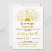 Invitation Baby shower Sunshine (Devant)