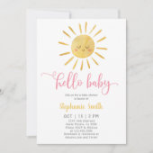 Invitation Baby shower Sunshine (Devant)