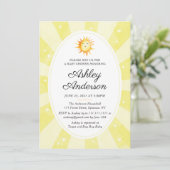 Invitation Baby shower Sunshine (Debout devant)