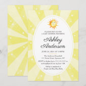 Invitation Baby shower Sunshine (Devant / Derrière)