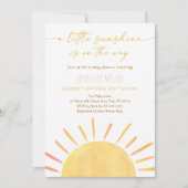 Invitation Baby shower Sunshine Boho (Devant)