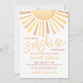 Invitation Baby Shower Sunshine Boho Bébé (Devant)