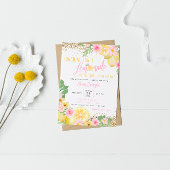 Invitation Baby shower Sunshine Fun et Lemonade