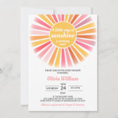 Invitation Baby shower Sunshine, Un Petit Rayon (Devant)