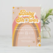 Invitation Baby shower super (Debout devant)