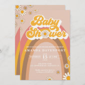 Invitation Baby shower super (Devant / Derrière)