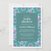 Invitation Baby shower Super coloré Boho Mandala (Devant)