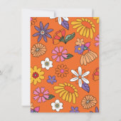 Invitation Baby shower Super de Hippie 70's 60 (Dos)