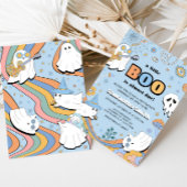 Invitation Baby shower super d'Halloween Little Boo