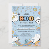 Invitation Baby shower super d'Halloween Little Boo (Devant)