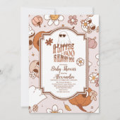 Invitation Baby shower super Halloween Little Boo (Devant)