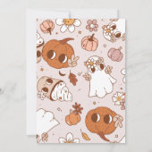 Invitation Baby shower super Halloween Little Boo (Dos)