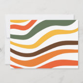 Invitation Baby shower Super les années 70 rétro (Dos)