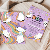 Invitation Baby shower super Little Boo