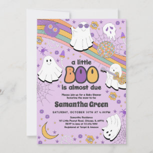 Invitation Baby shower super Little Boo