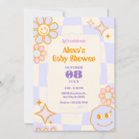 Baby shower Super Pastel Colours Retro