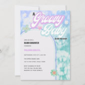 Invitation Baby shower super pour bébé Pastel Tie Dye (Devant)