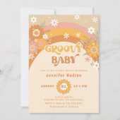 Invitation Baby shower super rétro (Devant)