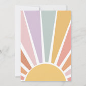 Invitation Baby shower Super Retro Sunshine (Dos)