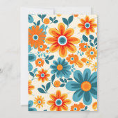 Invitation Baby shower super Retro Sunshine (Dos)