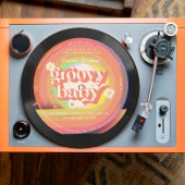 Invitation Baby shower super Retro Vinyl