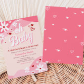 Invitation Baby shower super Valentine