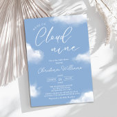 Invitation Baby shower sur Cloud 9