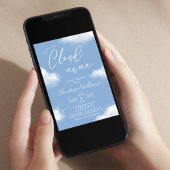 Invitation Baby shower sur Cloud 9