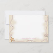 Invitation Baby Shower sur la Plage (Dos)