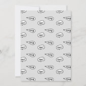 Invitation Baby shower sur le thème de l'Halloween Cute (Dos)