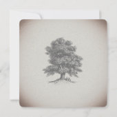 Invitation Baby Shower sur le thème d'un conte de fée rustiqu (Dos)