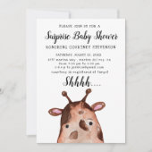Invitation Baby shower surprise (Devant)