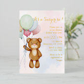 Invitation Baby shower surprise (Debout devant)