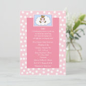 Invitation Baby shower surprise Ours en peluche (Debout devant)