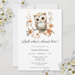 Invitation Baby shower Sweet Boho Owl