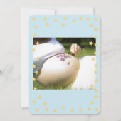 Invitation Baby shower Sweet Cute Elephant C'est un garçon Ph (Dos)